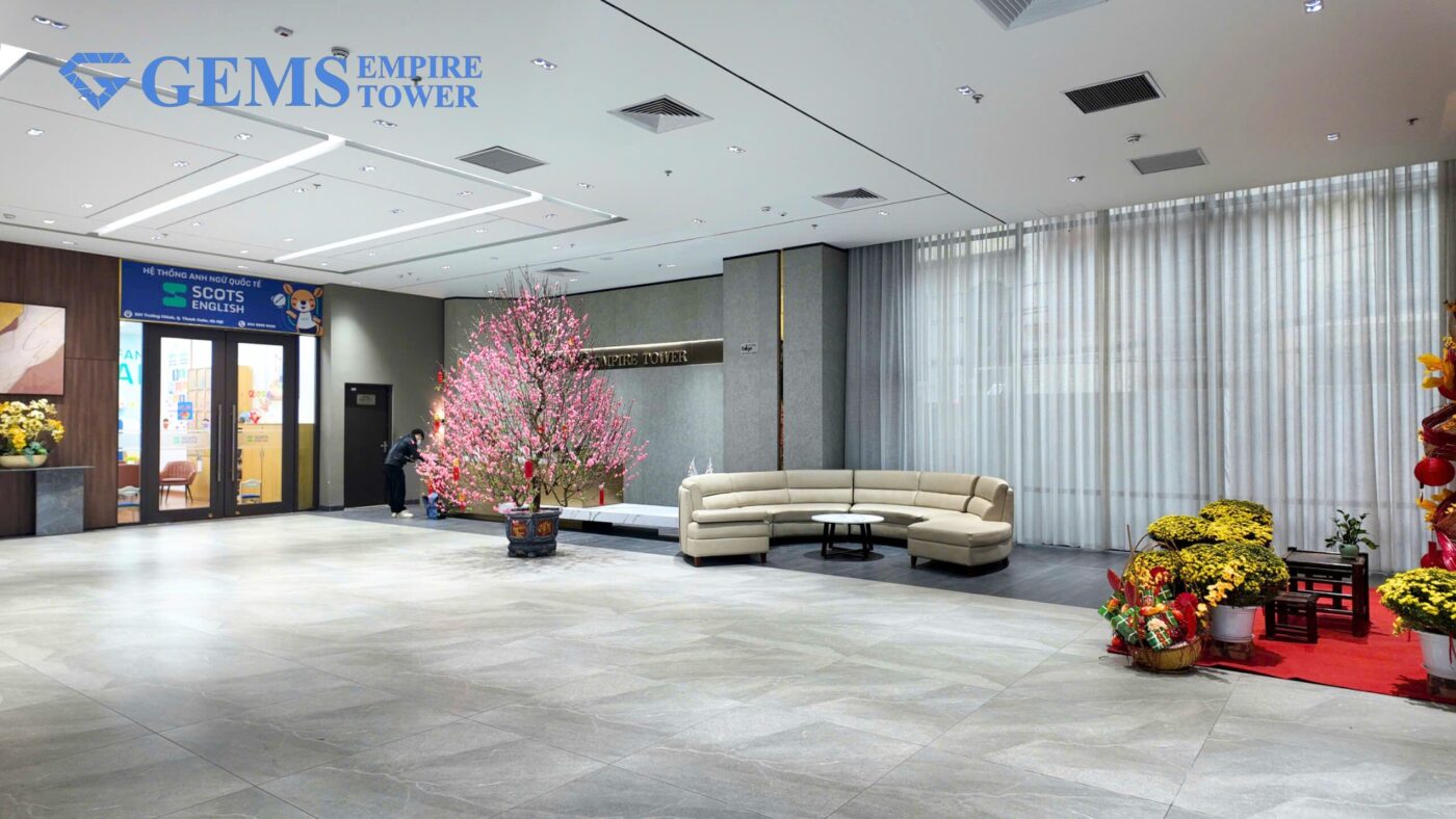 Sảnh lễ tân Gems Empire Tower