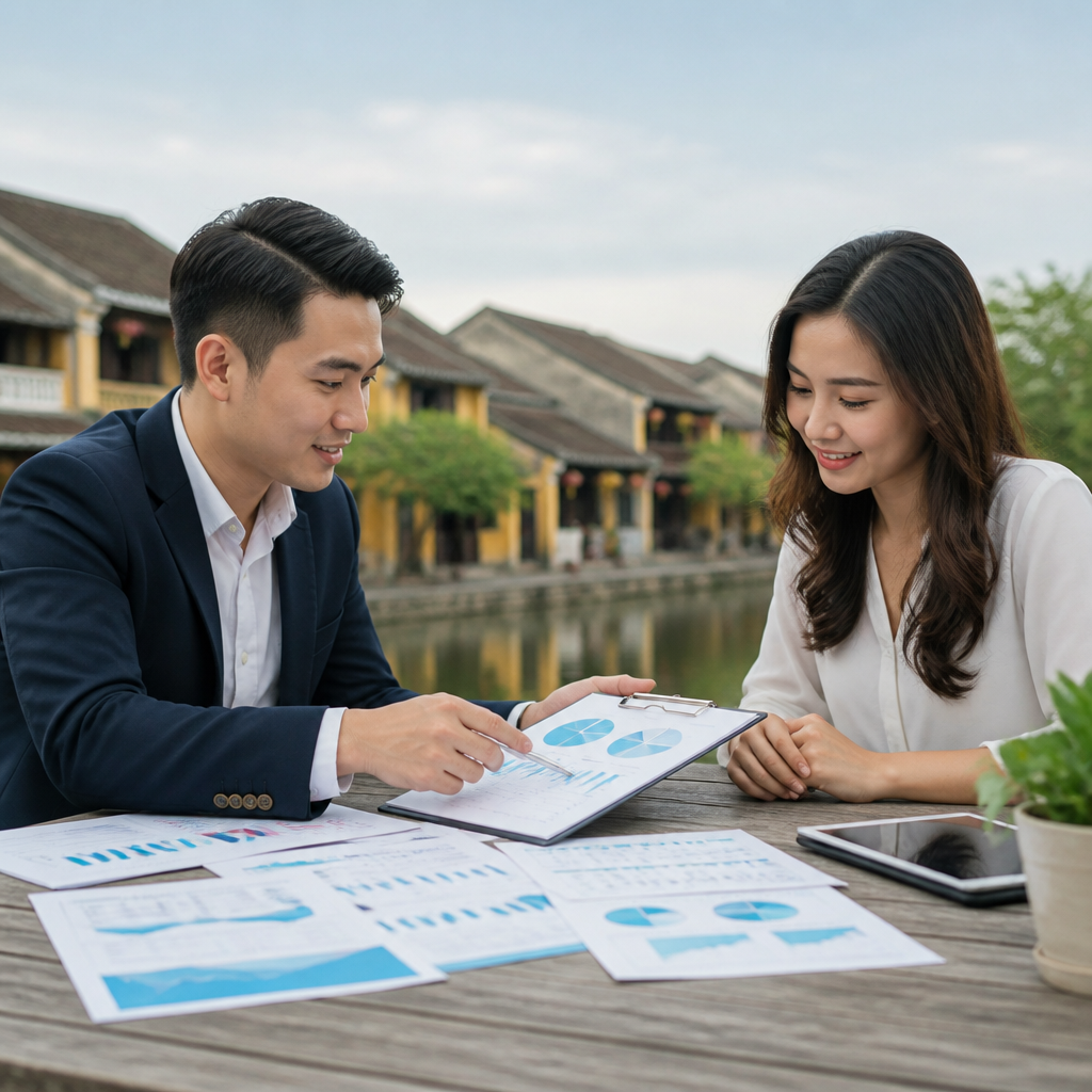 Tài liệu kế hoạch tài chính và biểu đồ tăng trưởng doanh thu