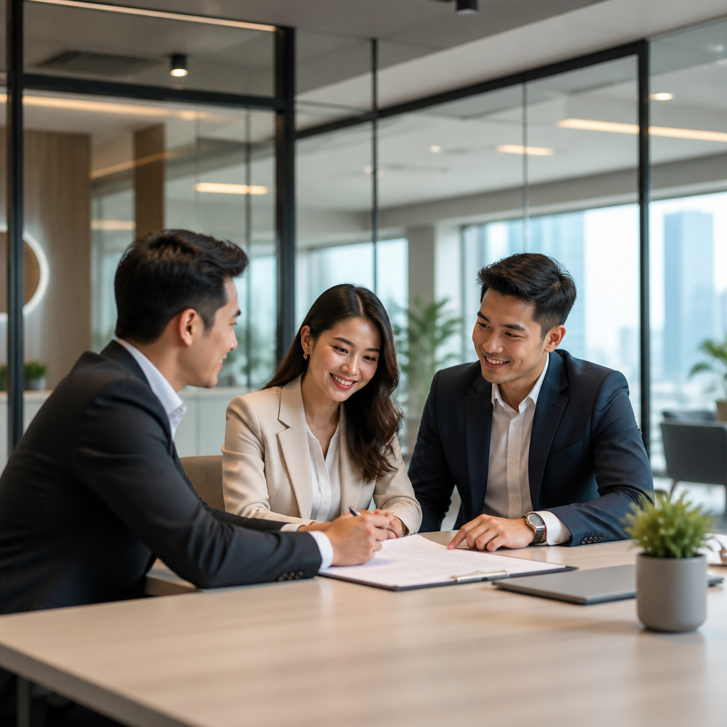 Đàm phán hợp đồng thuê văn phòng trọn gói với người quản lý